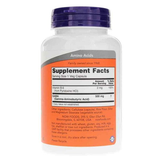 GABA 500 Mg, NOW
